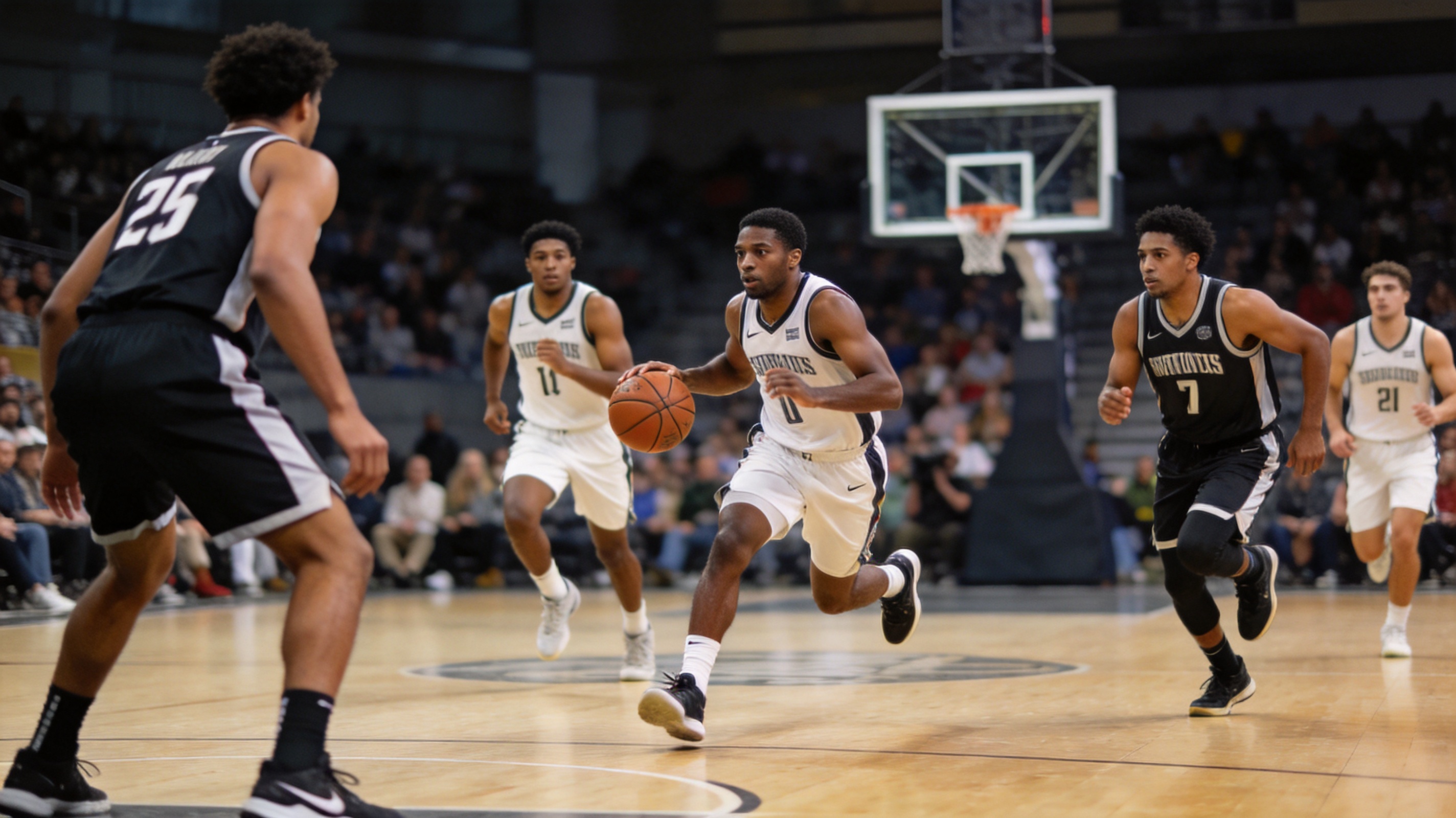 现代篮球攻防转换与团队配合战术解析图